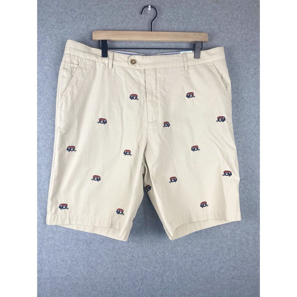 New J.McLaughlin Oliver Short Size 38 Stone Camper Trailer Retail $138